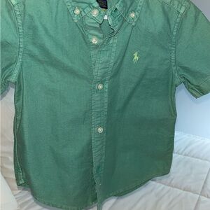 Polo by Ralph Lauren Kids Green Button Down Shirt